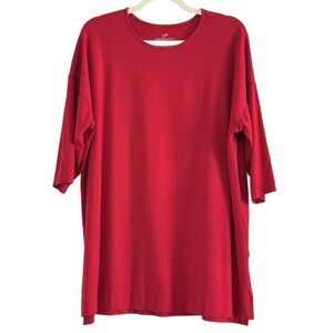 J. Jill Vibrant Red Relaxed Fit Top